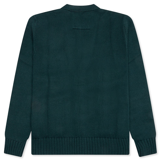 Cotton College Cardigan - Fir Green
