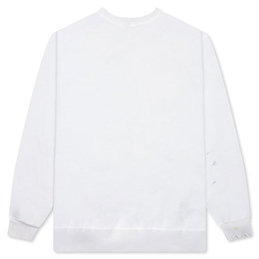 Vague Abuse Crewneck  - White