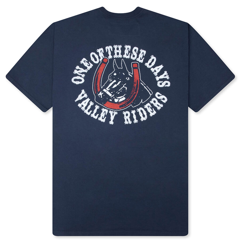 Valley Riders T-Shirt - Sun Faded Washed Navy