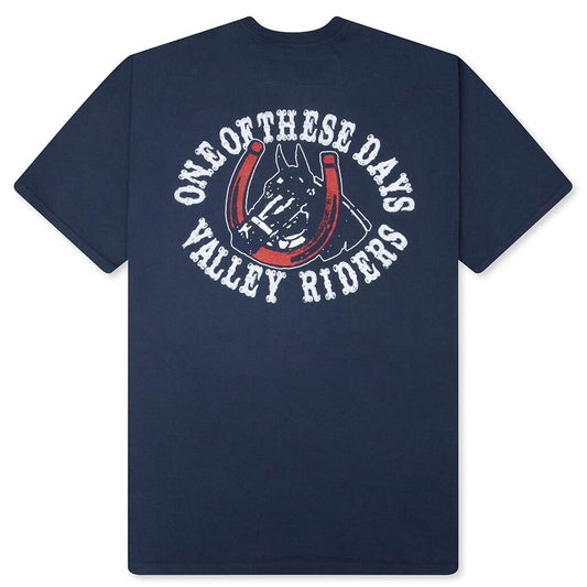 Valley Riders T-Shirt - Sun Faded Washed Navy