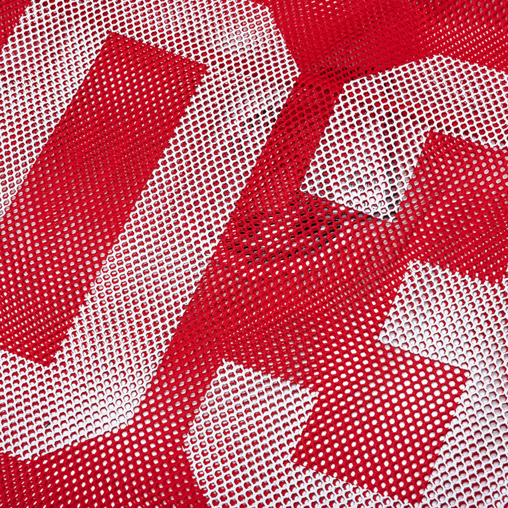 Varsity S/S Crop Fit Knit Football Jersey - Red