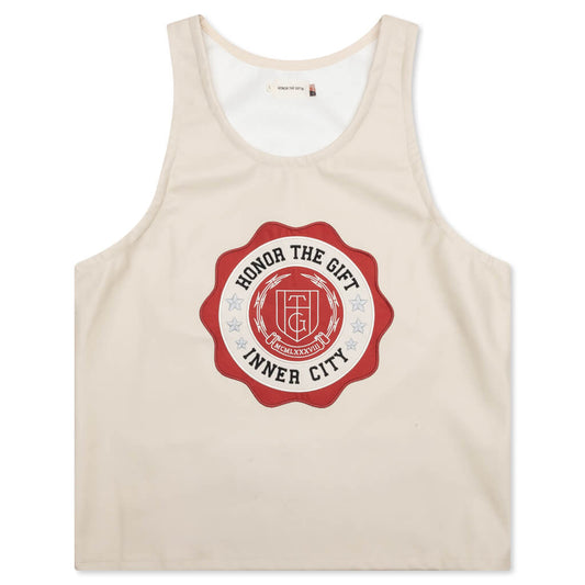Vegan Leather Tank - Bone