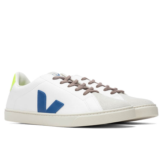 Junior Esplar Laces Chromefree - Extra White/Indigo/Jaune Fluorescent