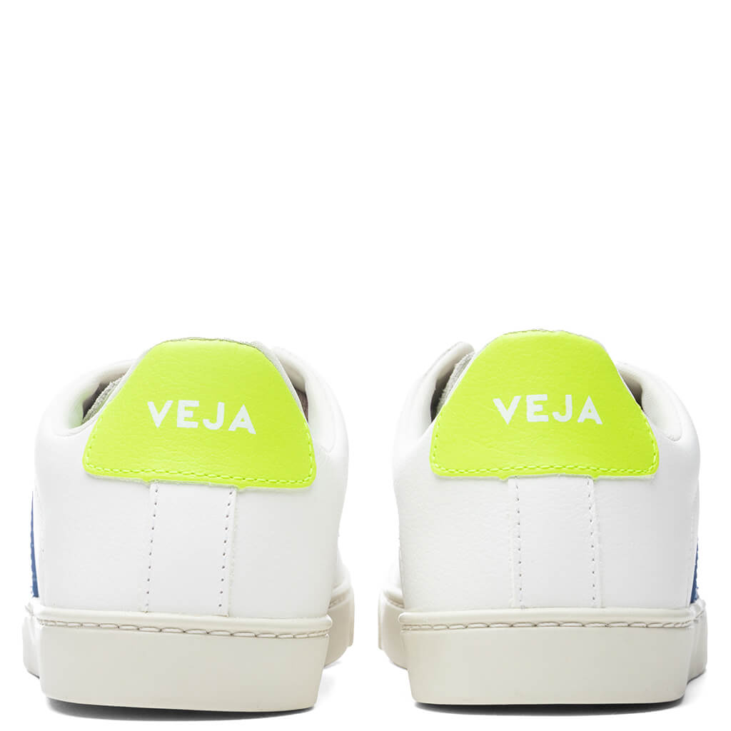 Junior Esplar Laces Chromefree - Extra White/Indigo/Jaune Fluorescent