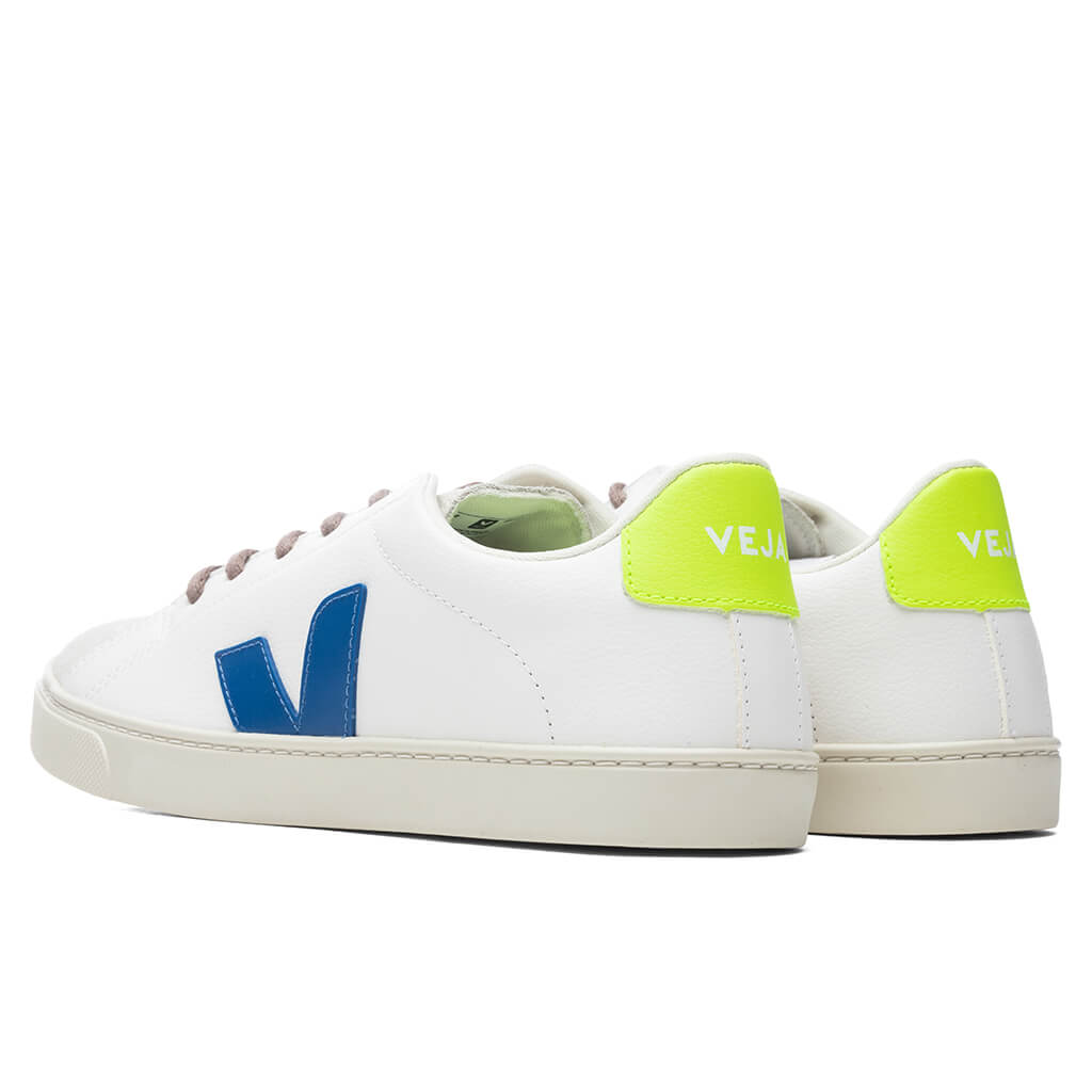 Junior Esplar Laces Chromefree - Extra White/Indigo/Jaune Fluorescent