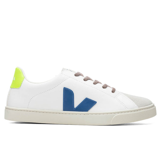 Junior Esplar Laces Chromefree - Extra White/Indigo/Jaune Fluorescent