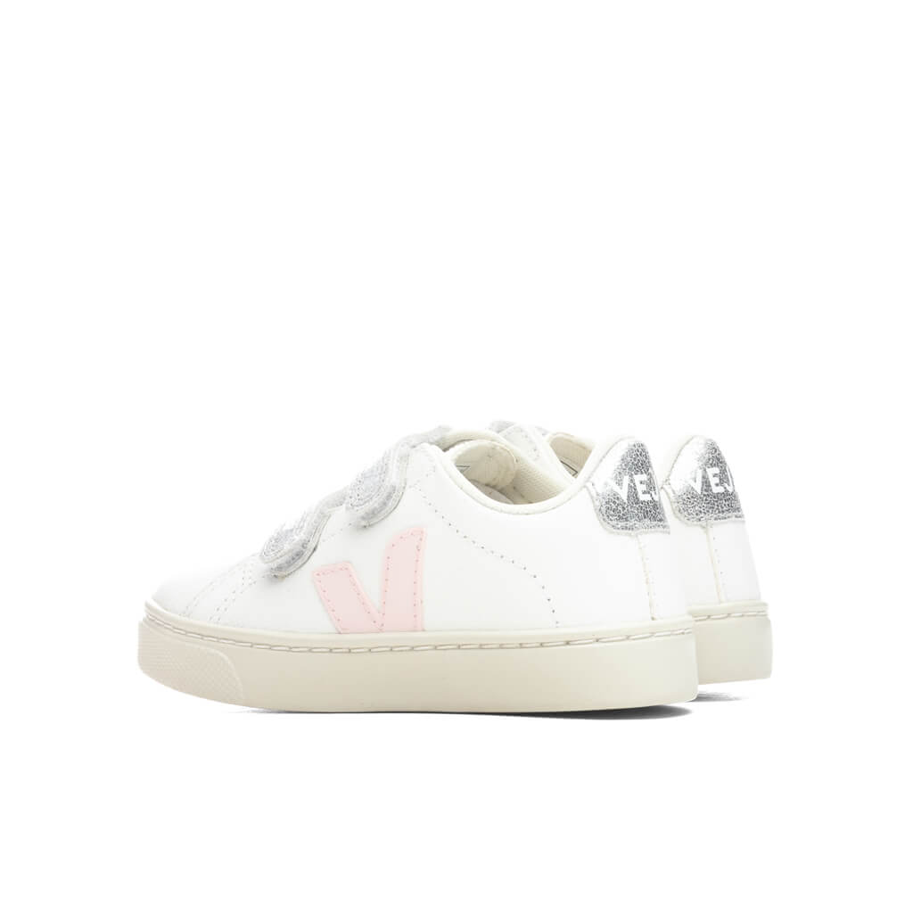 Kid's V-10 Esplar Velcro - Extra White/Petale/Silver