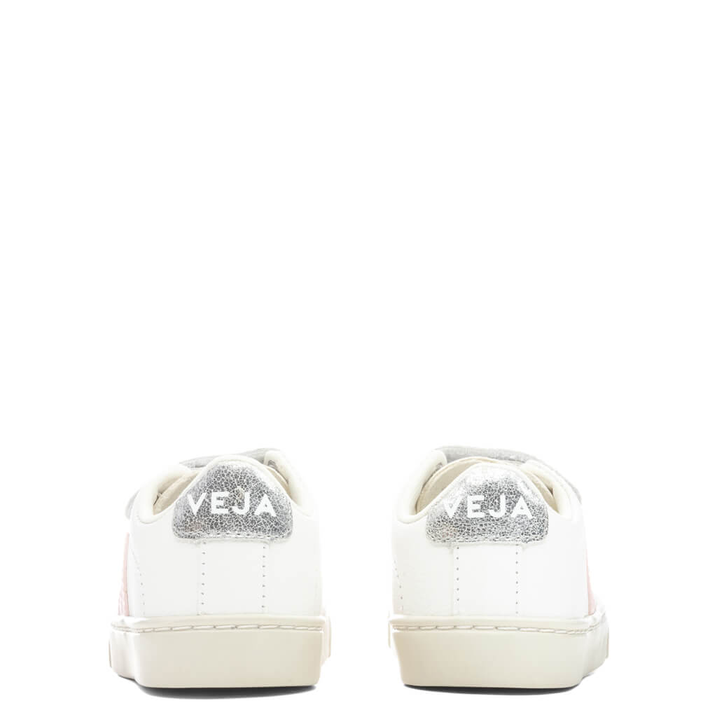 Kid's V-10 Esplar Velcro - Extra White/Petale/Silver