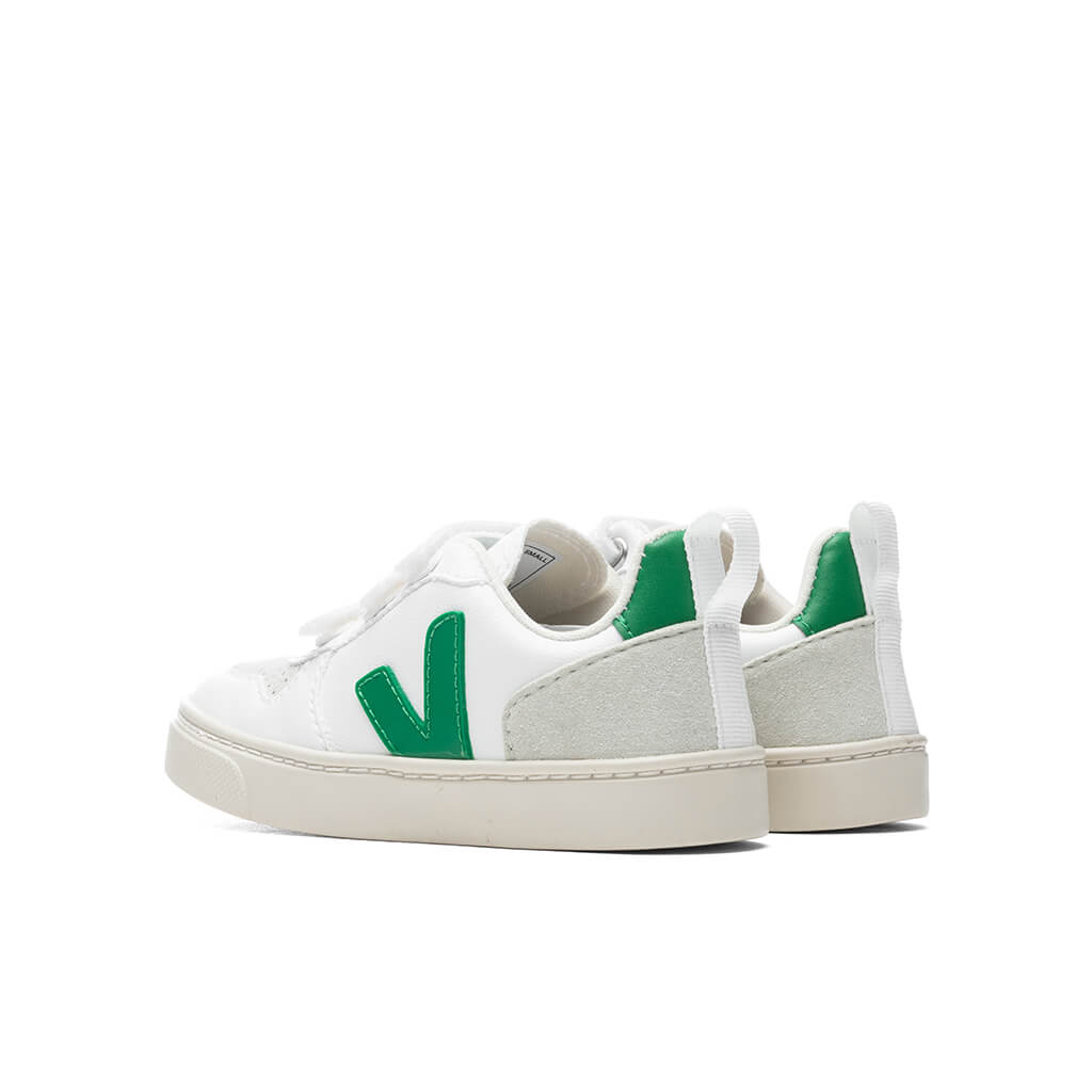 Kid's V-10 Velcro CWL - White/Emeraude