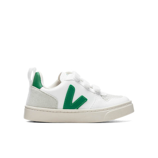 Kid's V-10 Velcro CWL - White/Emeraude