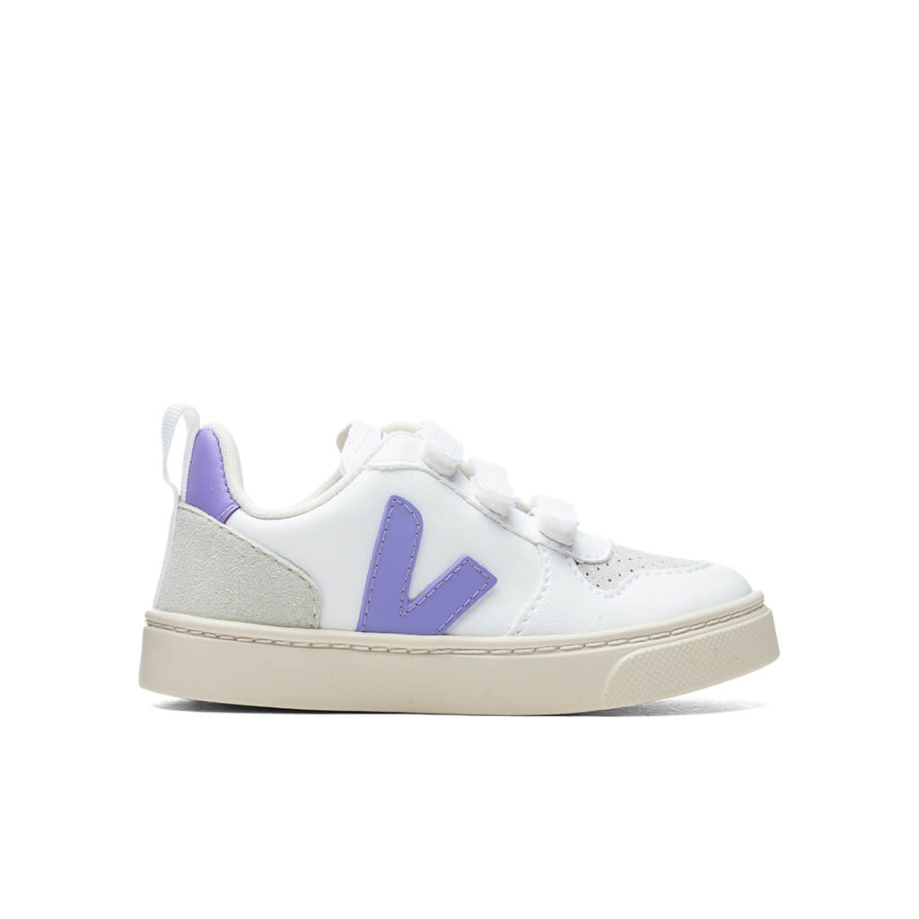Kid's V-10 Velcro CWL - White/Lavande
