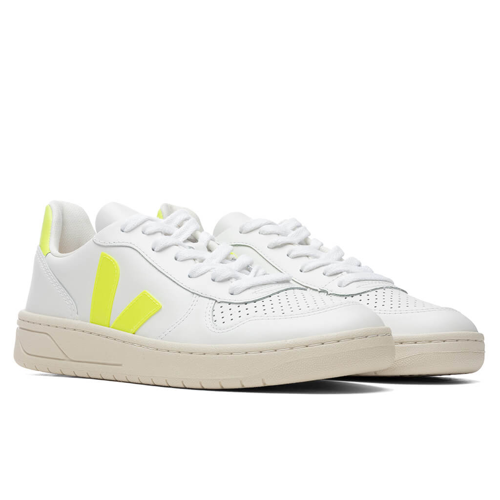 Women's V-10 - Extra White/Jaune Fluorescent