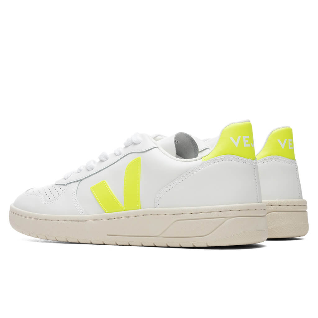 Women's V-10 - Extra White/Jaune Fluorescent