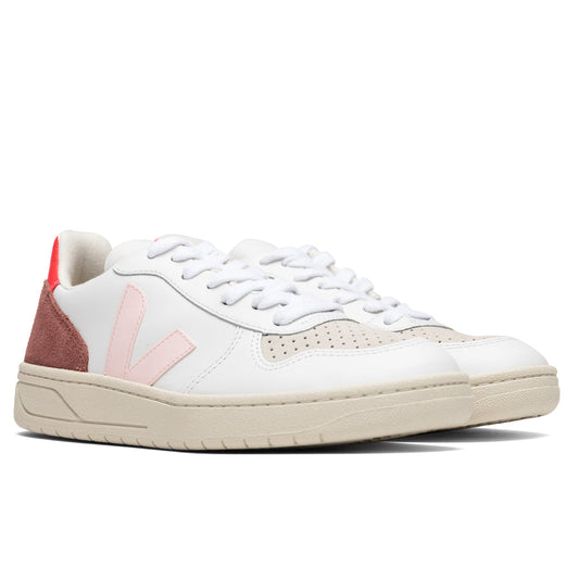 Women's V-10 Leather - Extra White/Petale Rose