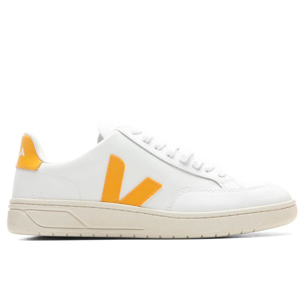 Women's V-12 Leather - Extra White/Ouro