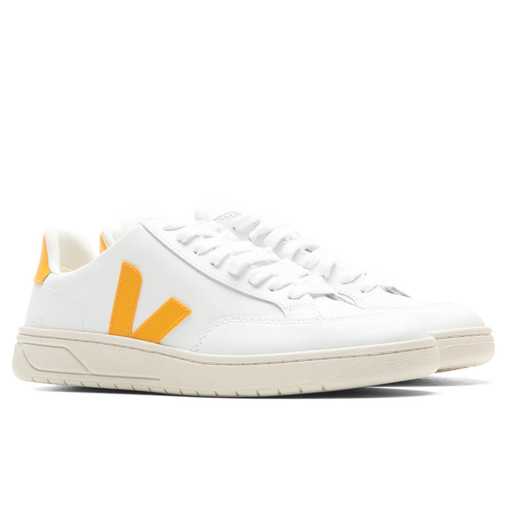 Women's V-12 Leather - Extra White/Ouro