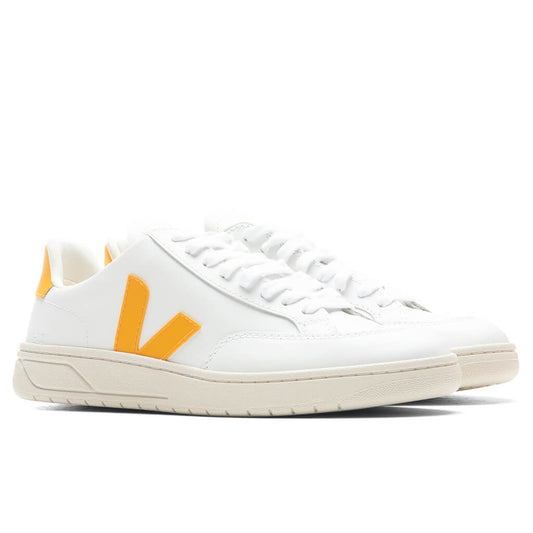 Women's V-12 Leather - Extra White/Ouro