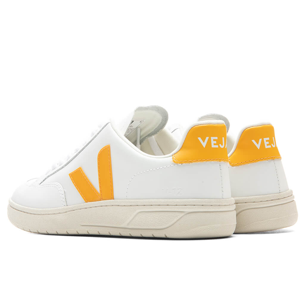 Women's V-12 Leather - Extra White/Ouro