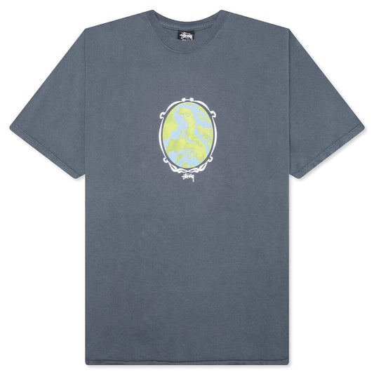 Venus Oval Pig. Dyed Tee - Indigo