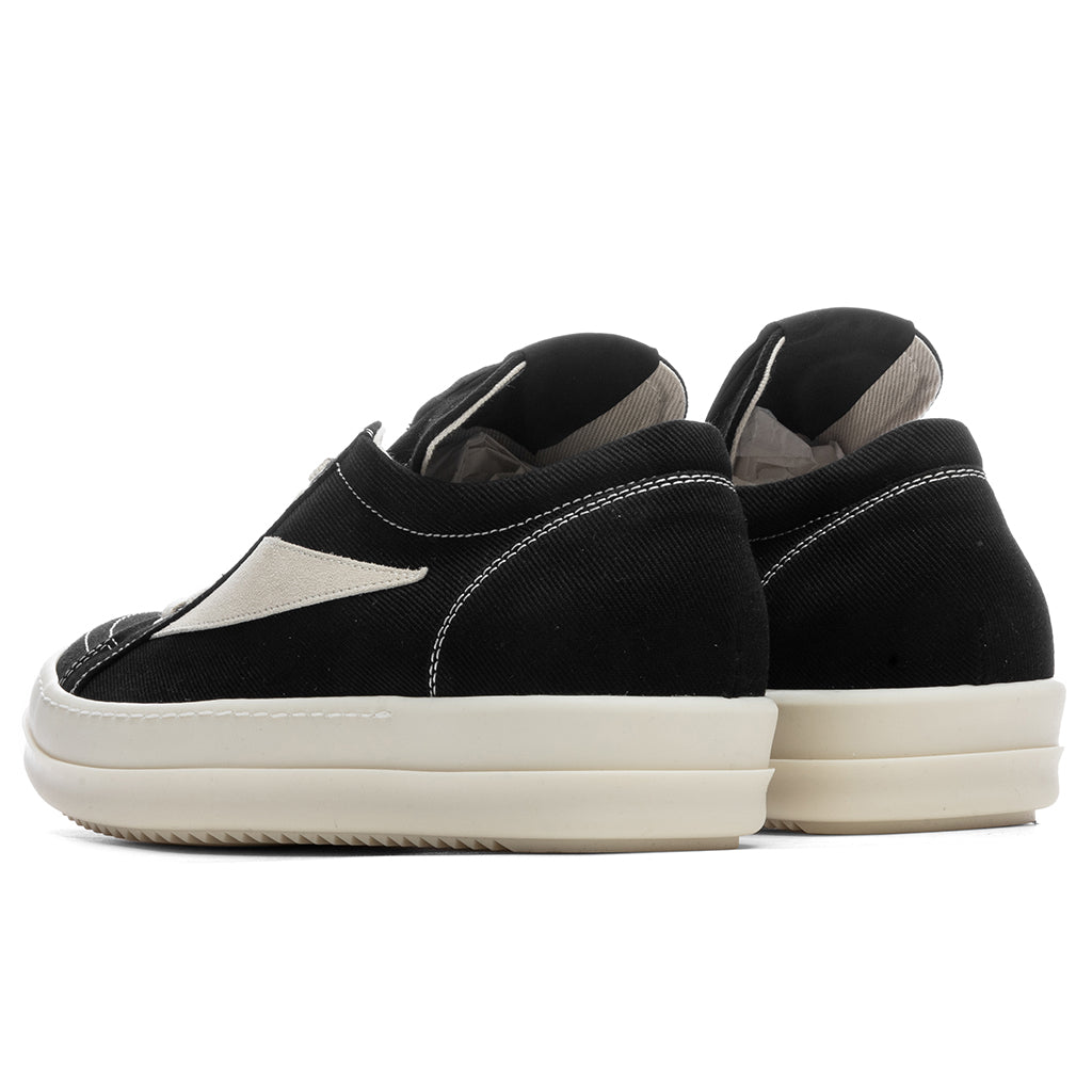 Vintage Denim Sneaks - Black/Milk