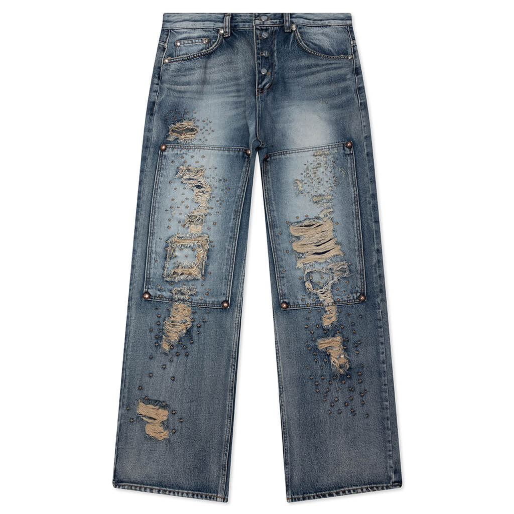 Vintage Double Knee Pants - Blue