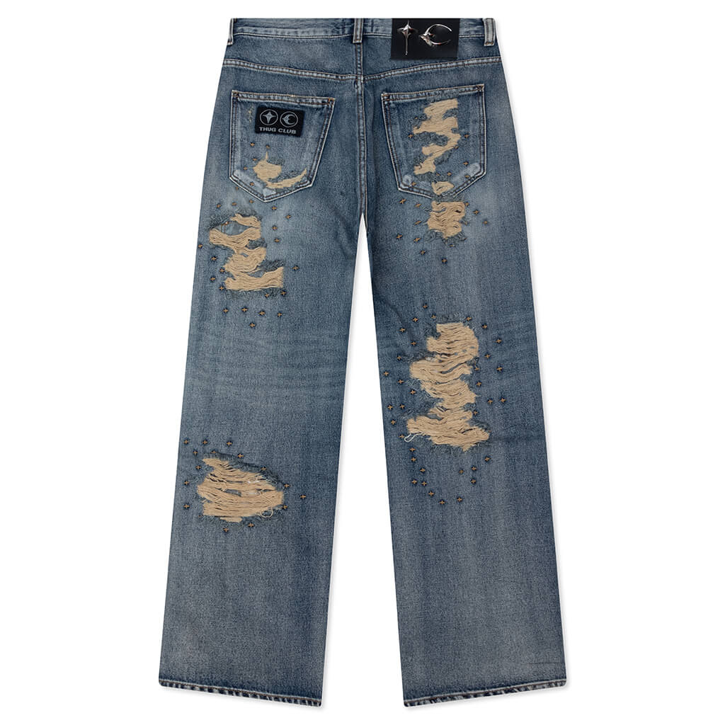 Vintage Double Knee Pants - Blue