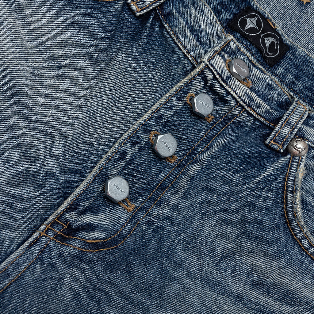 Vintage Double Knee Pants - Blue