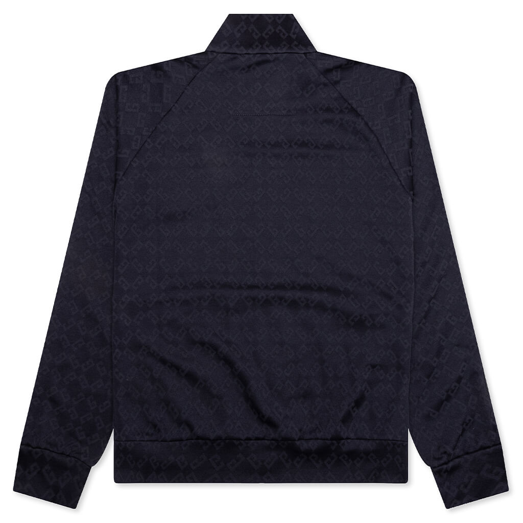 Vintage Full Zipped Tracksuit Sweatshirt - Dark Blue