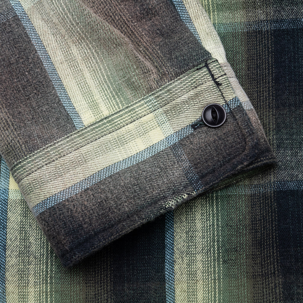 Vintage Like Check L/S Shirt - Green