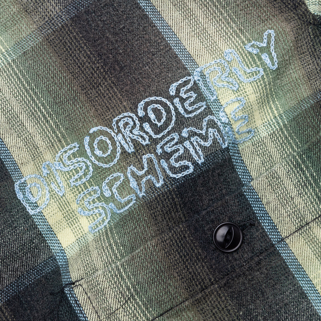 Vintage Like Check L/S Shirt - Green