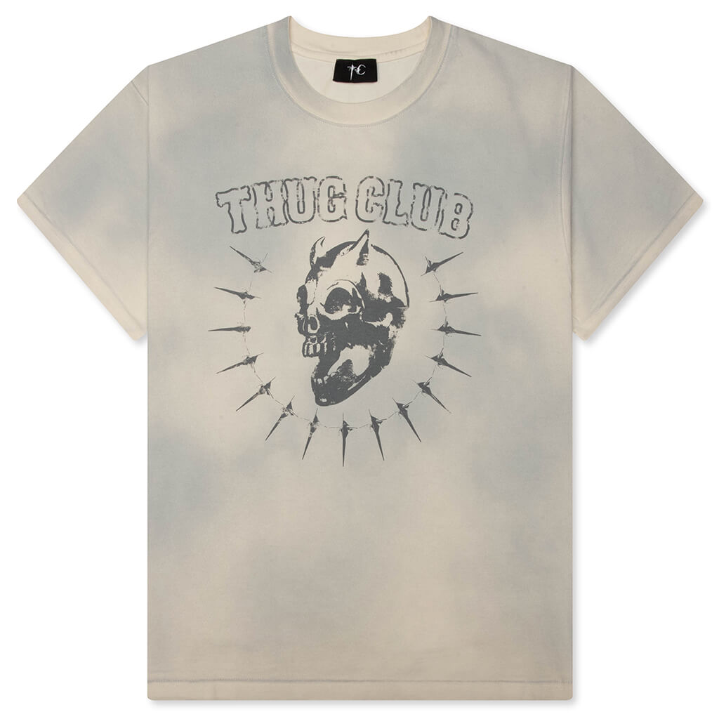 Vintage Riding Skull T-Shirt - Cream