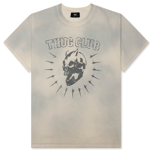Vintage Riding Skull T-Shirt - Cream