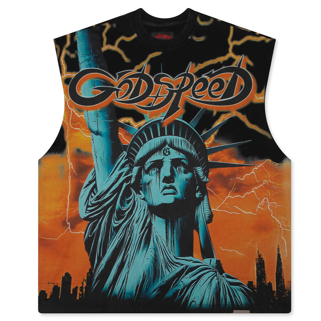 Voltage Sleeveless T-Shirt - Orange
