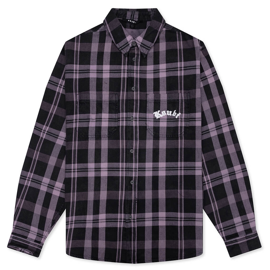 Vulture Flannel L/S Shirt - Plum