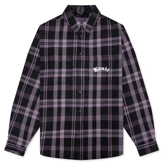 Vulture Flannel L/S Shirt - Plum