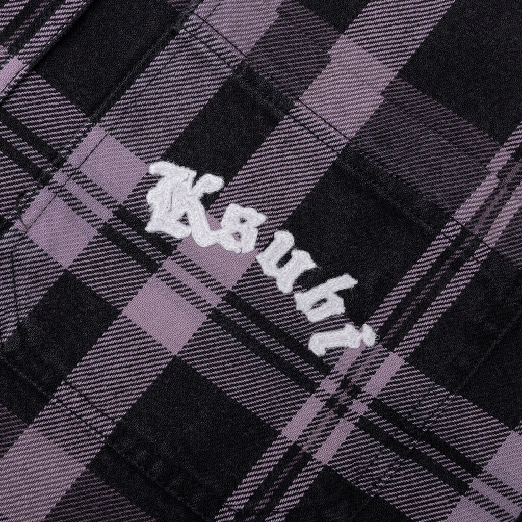 Vulture Flannel L/S Shirt - Plum