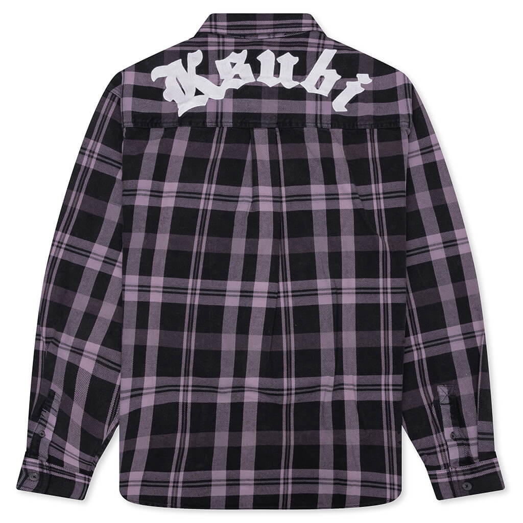 Vulture Flannel L/S Shirt - Plum