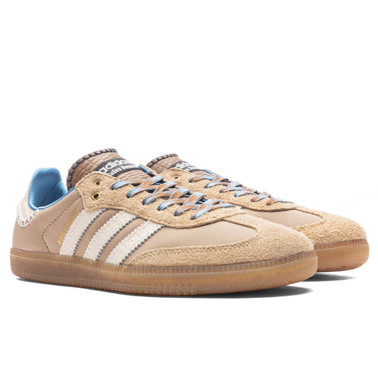 adidas Originals x Wales Bonner Nylon Samba - Wonder White/Ash Blue
