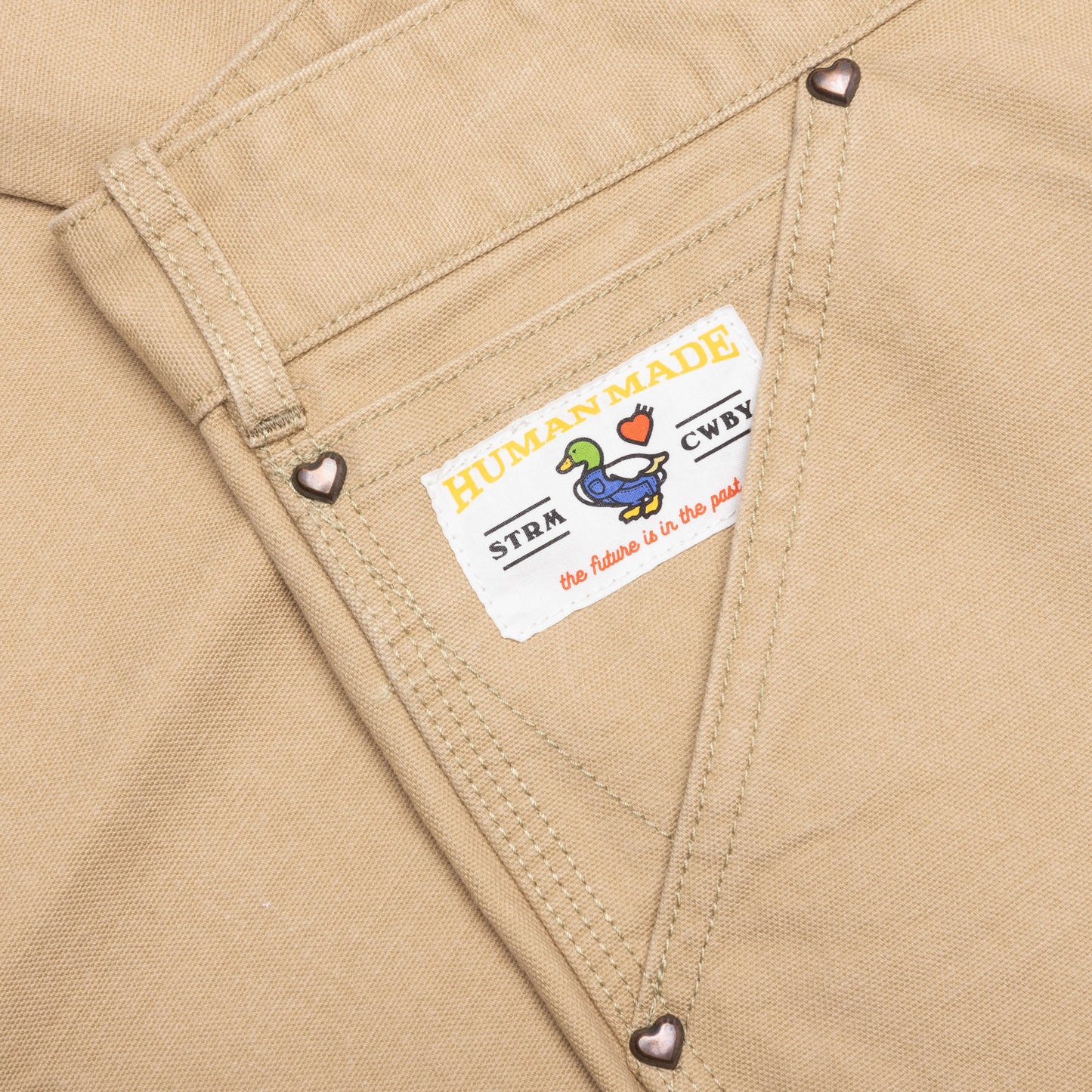 Washed Duck Work Pants - Beige