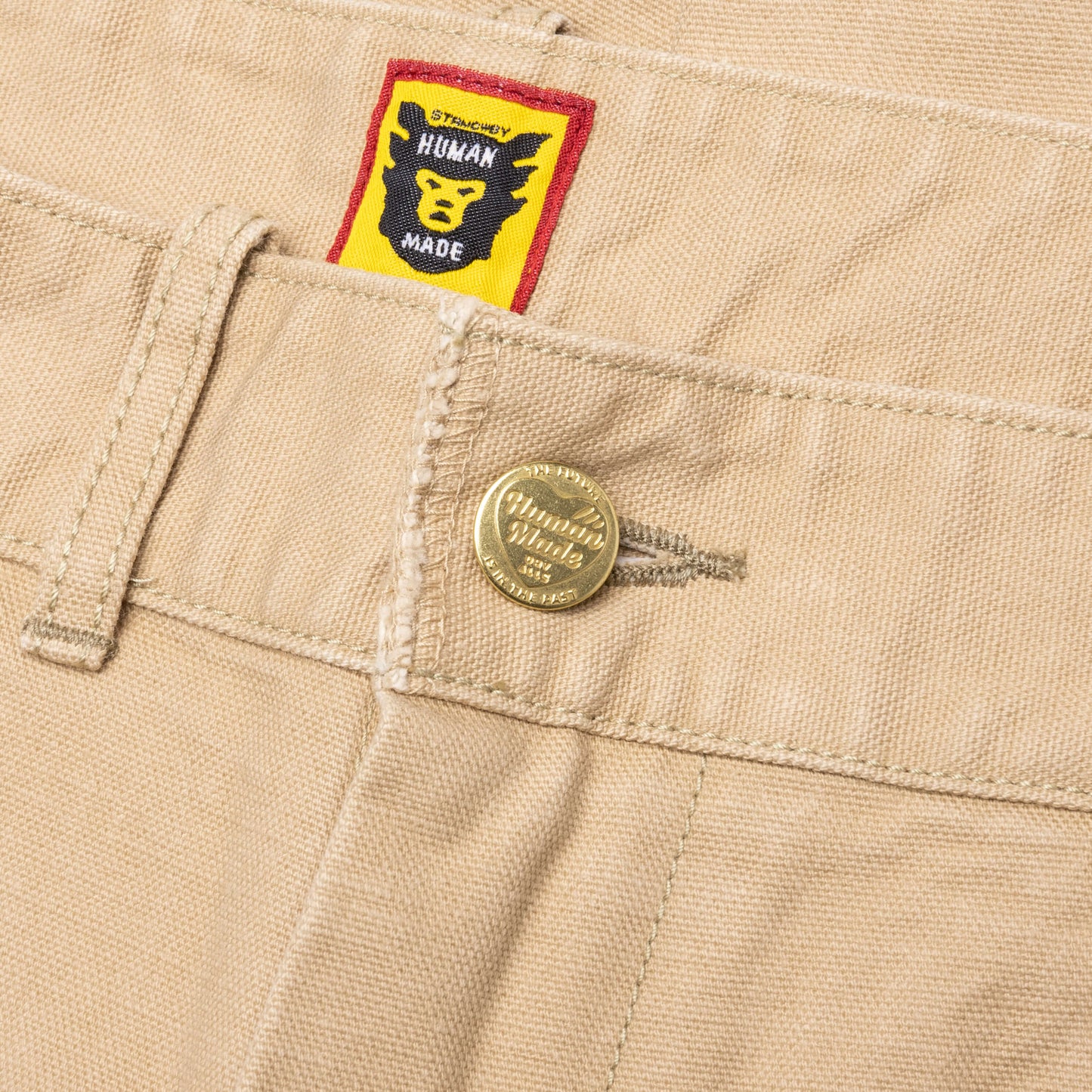 Washed Duck Work Pants - Beige