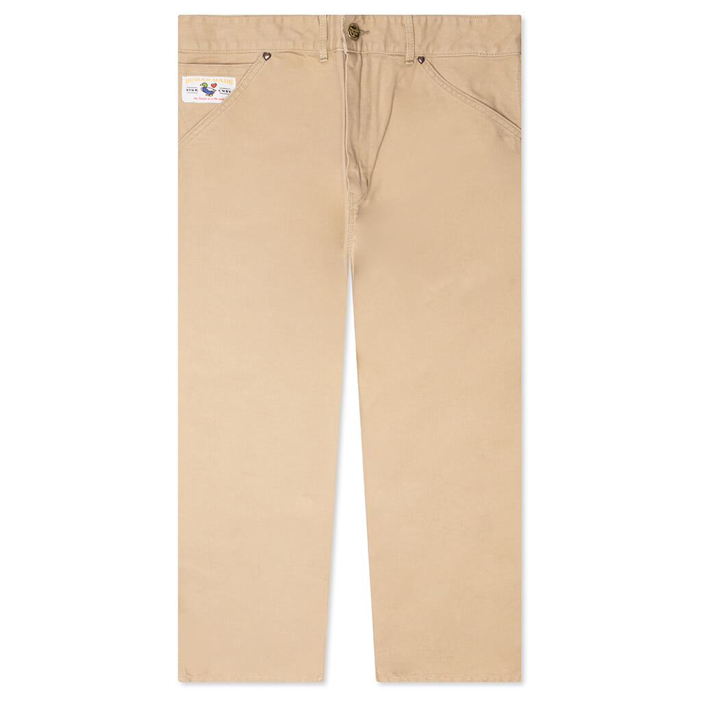 Washed Duck Work Pants - Beige