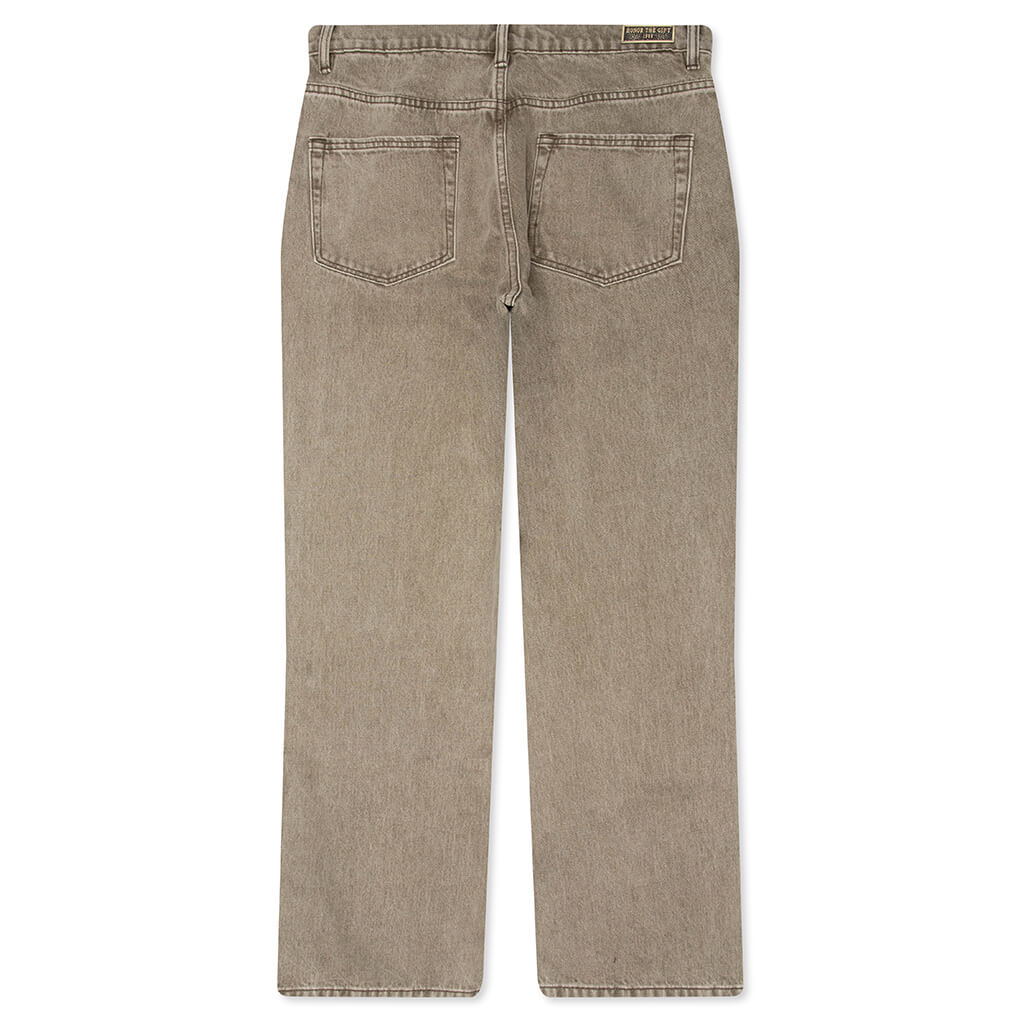 Washed Twill Pant - Taupe