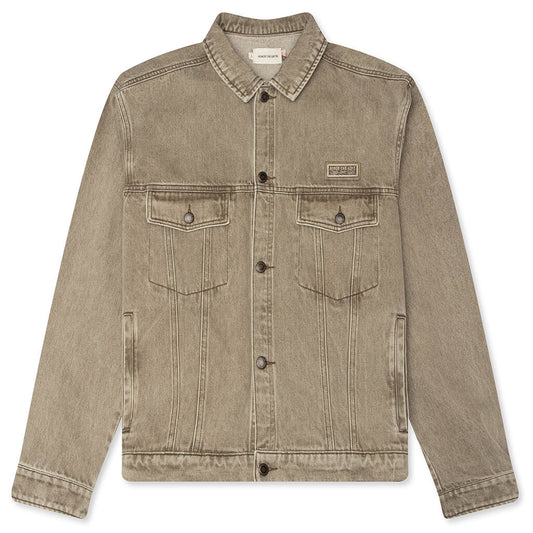 Washed Twill Trucker - Taupe