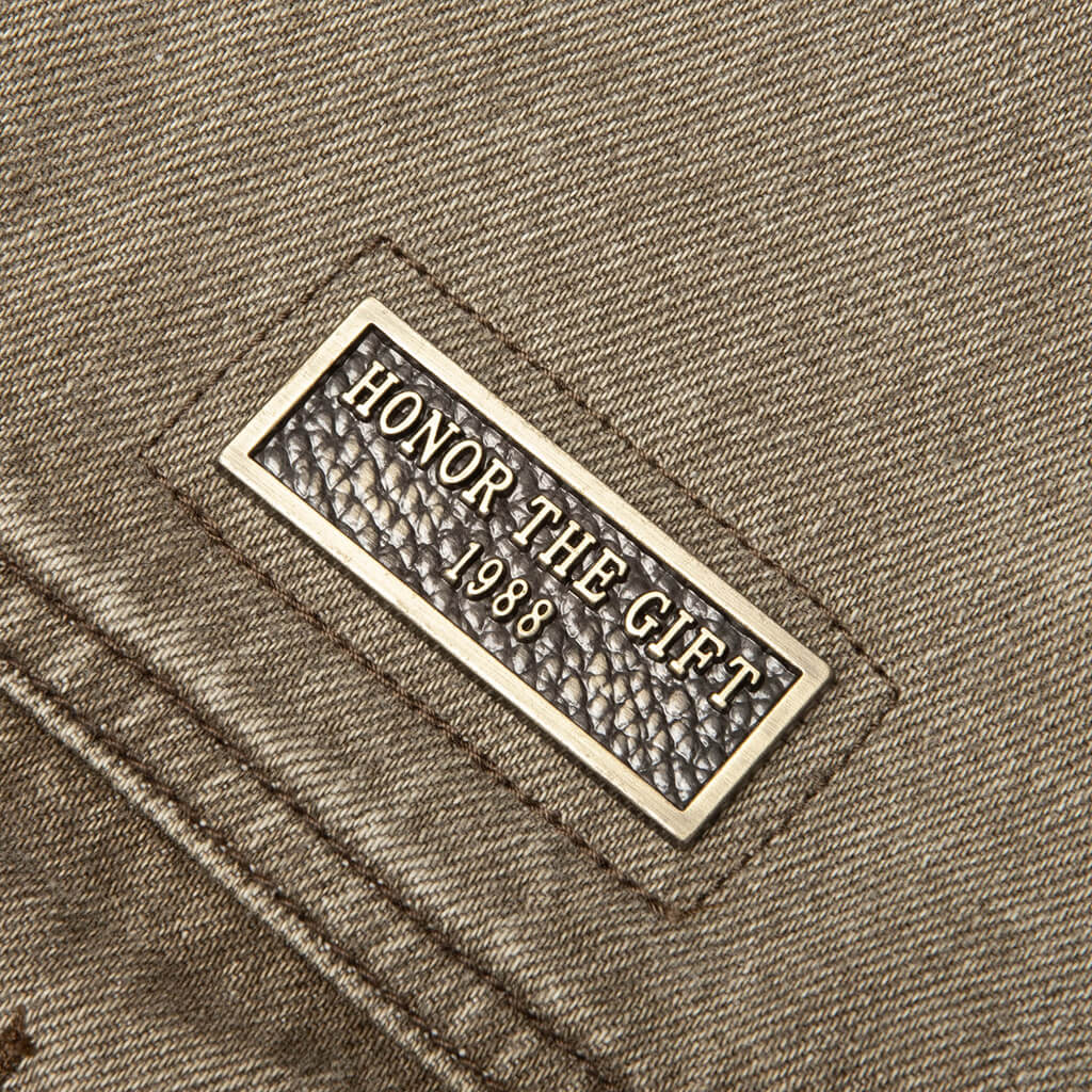Washed Twill Trucker - Taupe