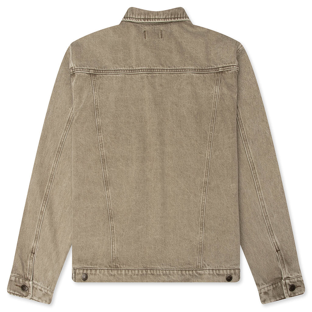 Washed Twill Trucker - Taupe