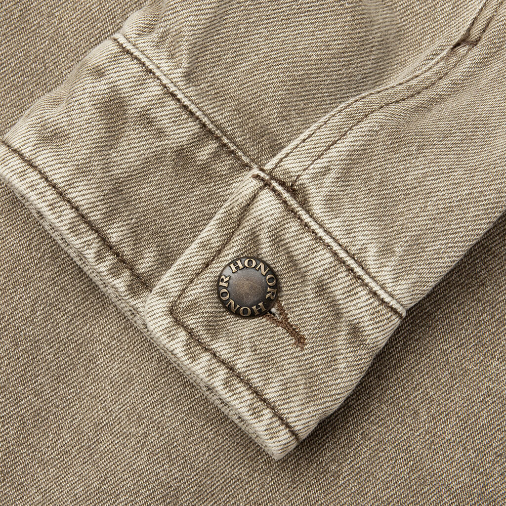 Washed Twill Trucker - Taupe