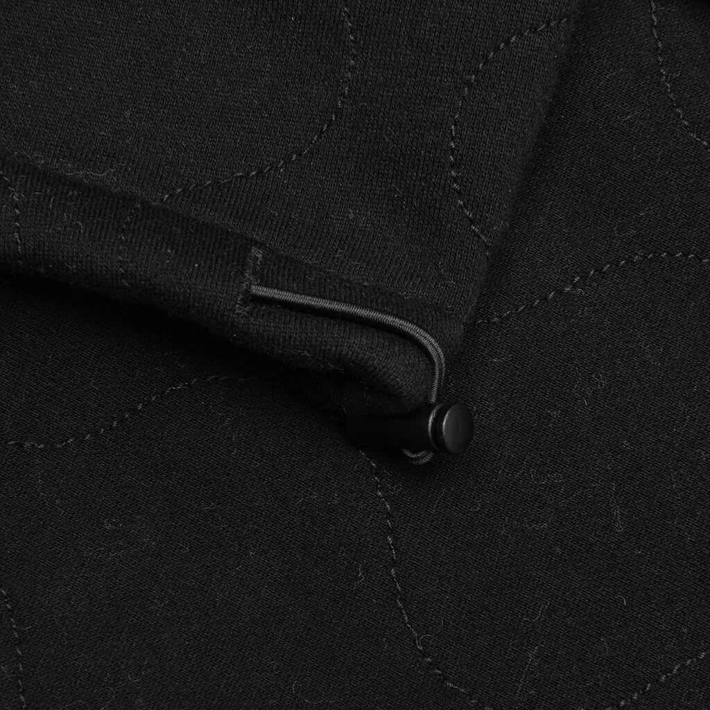 Wave Quilted Easy Pants - Black