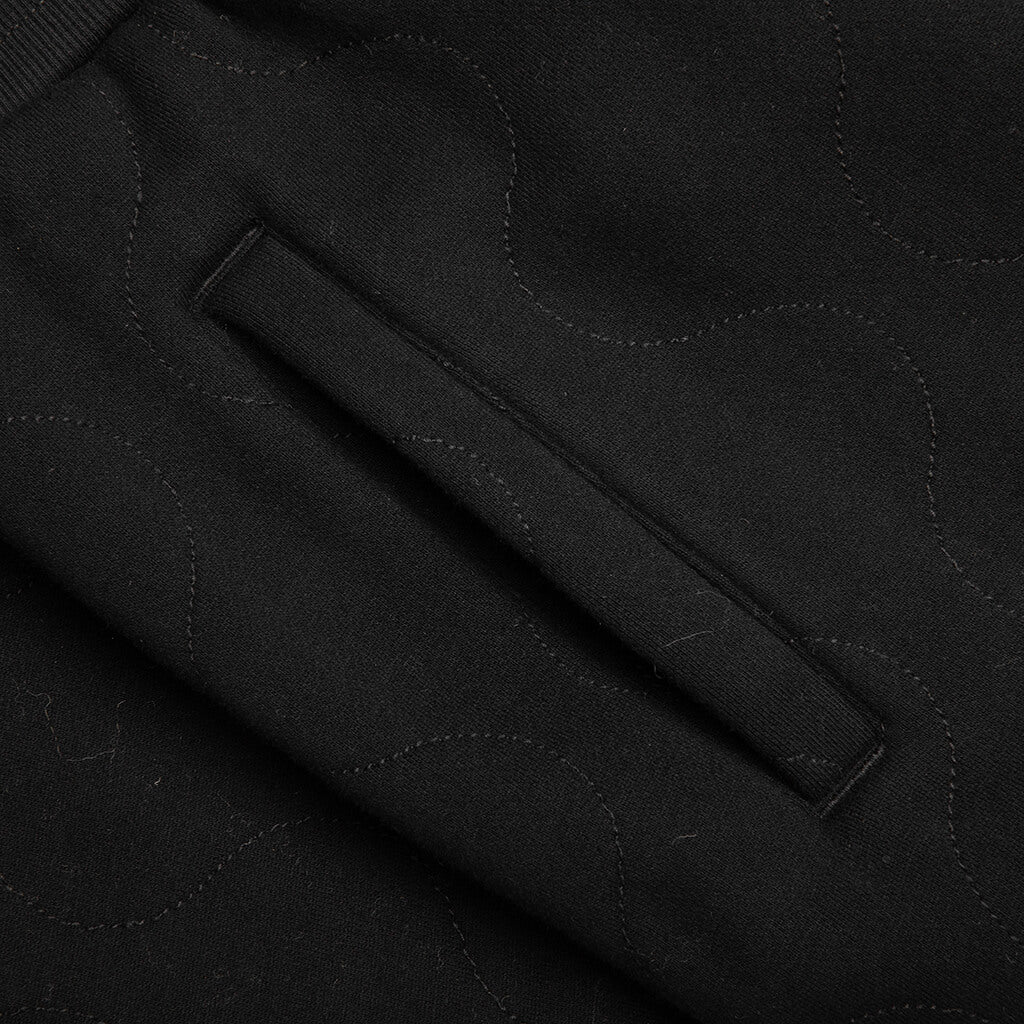 Wave Quilted Easy Pants - Black