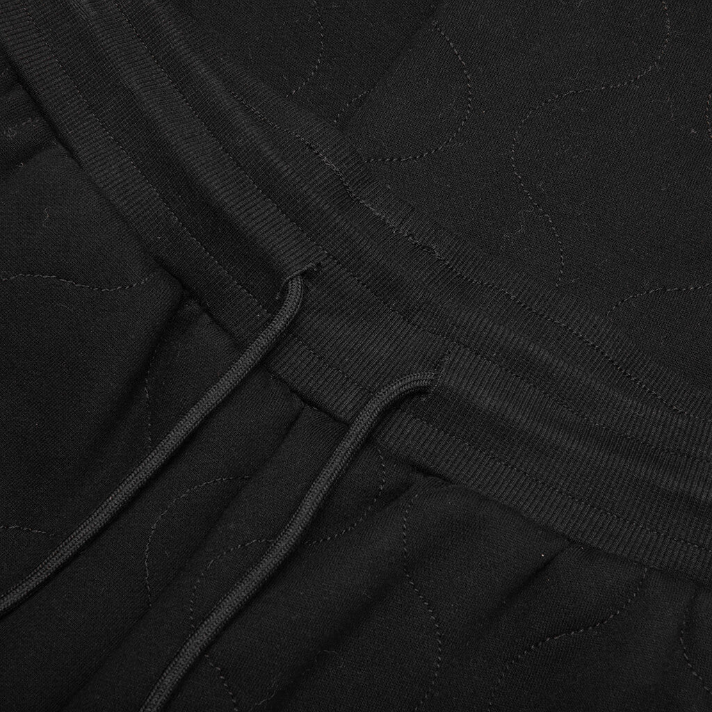 Wave Quilted Easy Pants - Black