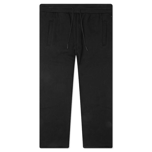 Wave Quilted Easy Pants - Black